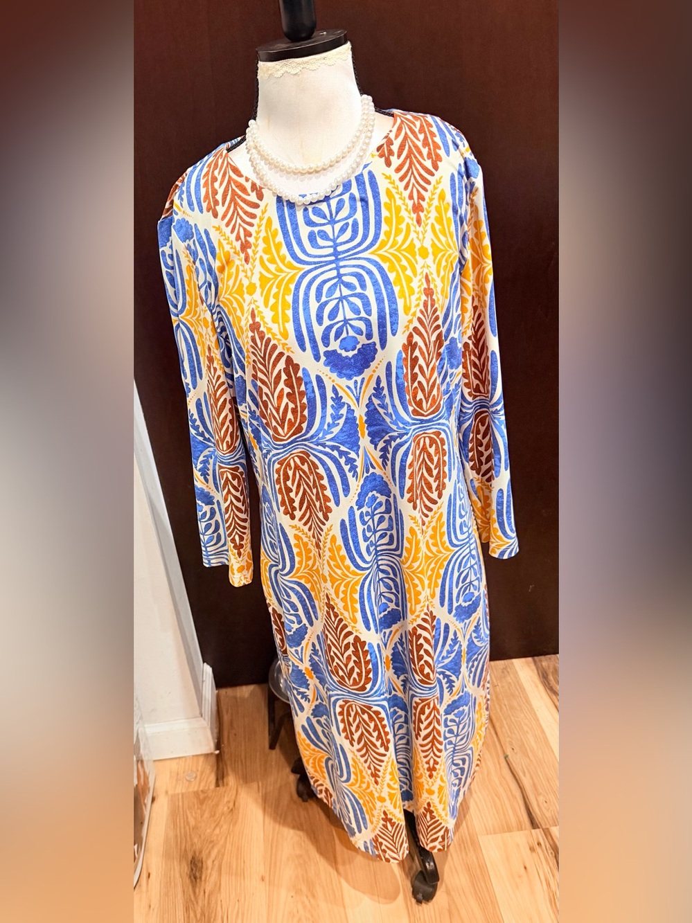 McLaughlin Sophia long-sleeve midi dress 3/4 sleeve